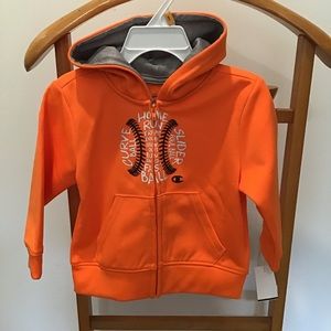 Champion Orange Jacket Hood Long Sleeve 24 M